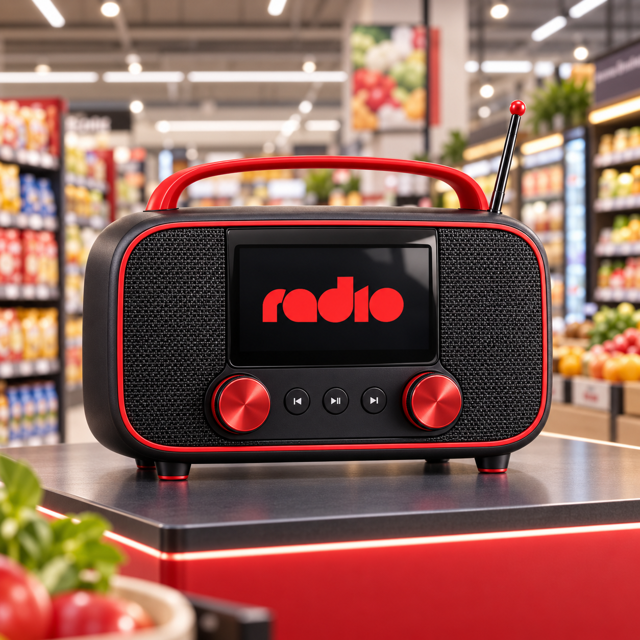 Produção profissional de rádio