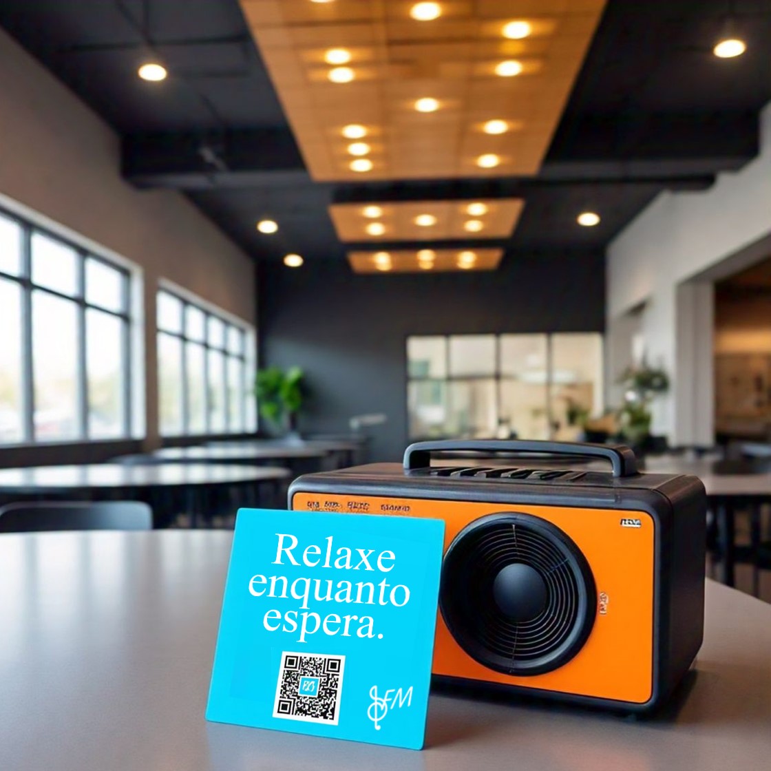 Cliente em um ambiente comercial bem cuidado